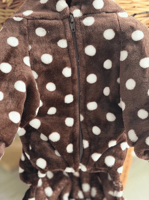 Pijama Polar para Cão com Capuz e Orelhinhas
