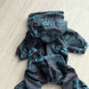 Fato impermeável para cão – Preto com estampado rosa