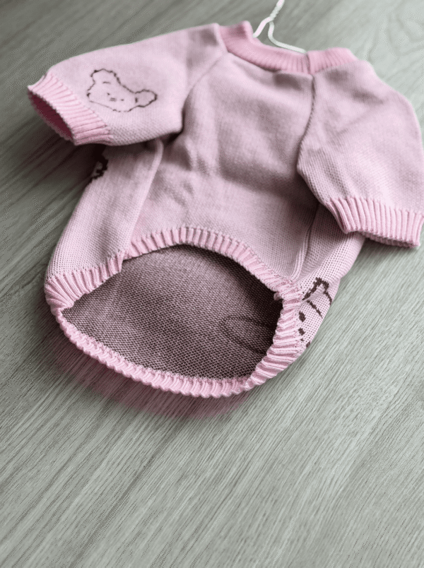 Camisola de Malha para Cão – Ursinhos Rosa