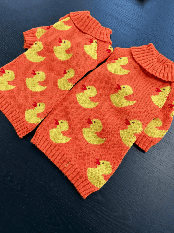 Camisola de Malha para Cão – Padrão Patinhos