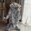 Pijama Polar para Cão com Capuz e Orelhinhas