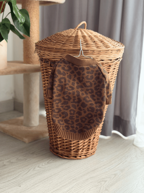 Camisola de Malha para Cães – "Estilo Selvagem & Chic"