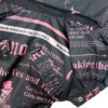 Fato impermeável para cão – Preto com estampado rosa